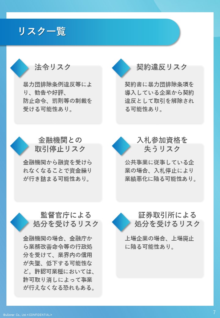 与信のための反社チェック　～対象企業・コストを1/10に削減！～